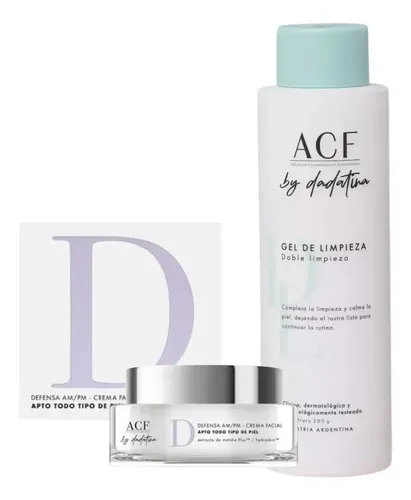 Kit Rutina Básica Gel Limpieza + Hidratante Acf By Dadatina
