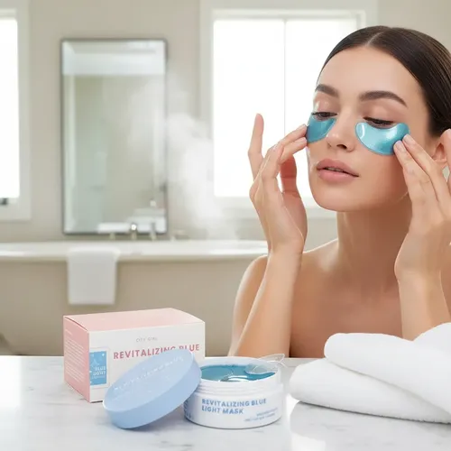 Mascarilla Para Ojos Revitalizante Parche Blue City Girl 60p