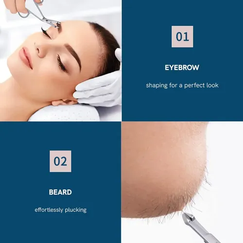 Pinza Profesional Acero Inoxidable Precisión Para Cejas