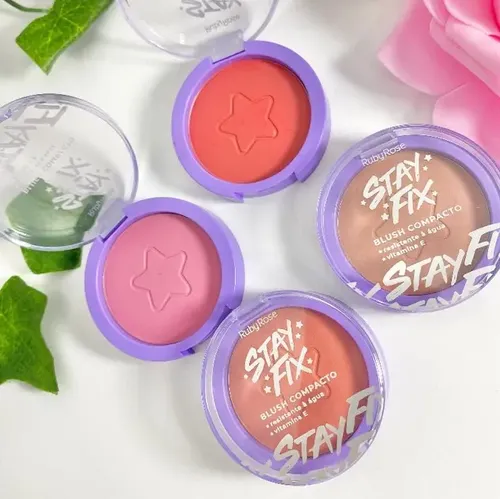Rubor En Polvo Ruby Rose Blush Stay Fix Tono Lyra