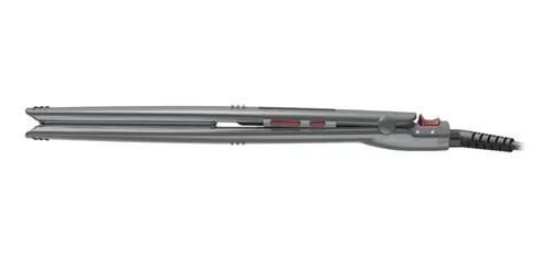 Planchita De Pelo Gama Elegance Led Titan Keratin Premium Color Gris Claro