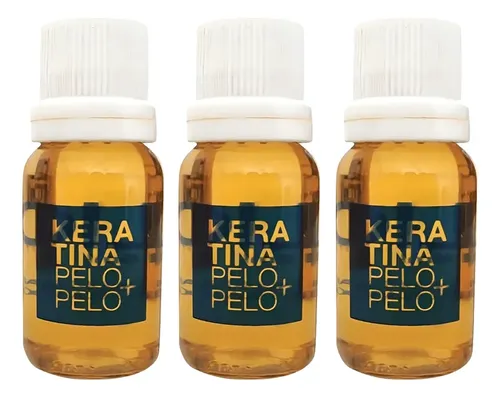 Ampolla Olio Keratina Frizz Nutrición Reparación X3 Unidades
