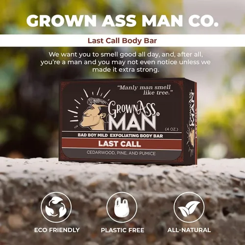 Barras Corporales Grown Ass Man Co., Paquete De 3, Last Call
