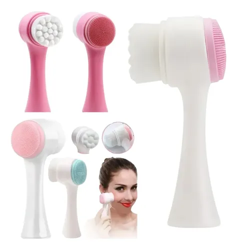 Cepillo Facial Limpiador 2 Cabezales Rostro Skincare Lefemme