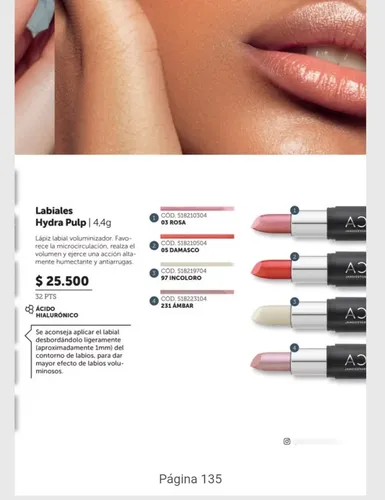 Hydra Pulp Ácido Hialurónico Voluminizador De Labios Hidrata