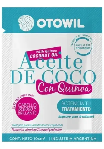 Protector Capilar Otowil Aceite De Coco y Quinoa Caja X 48