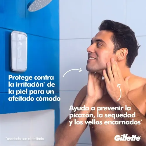 Crema De Afeitar Gillette Cara Y Cuerpo Con Aloe Vera 150 Ml