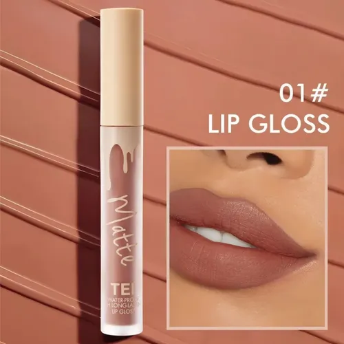 Labial Matte Watter Proof 24 Hs Tei Tonos Nude Lefemme