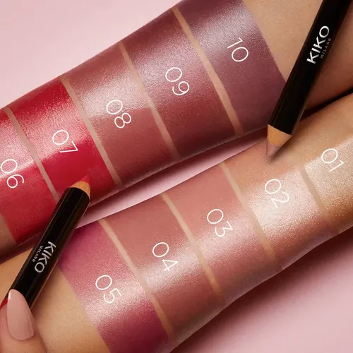 Delineador Labial Kiko Milano Creamy Comfort Waterproof Color 05 Marrón Rosado