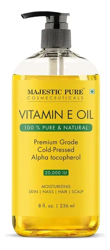 Majestic Pure Aceite De Vitamina E – 100% Puro Y Natural, 20
