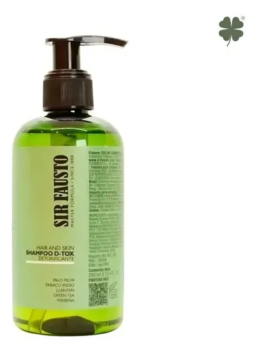 Sir Fausto Pure Shampoo Detox Detoxificante Cabello X 250ml