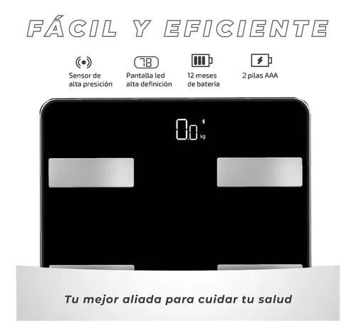 Balanza Digital Baño Inteligente Bluetooth Personal Corporal