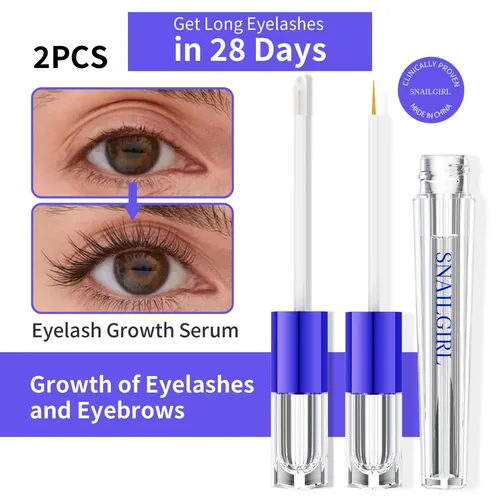 2pcs Suero Cejas Y Pestañas Crecimiento Fortalecedor