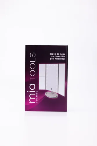 Mia Colors Tools Espejo De Mesa Con Paneles Y Luces Led 1 Un