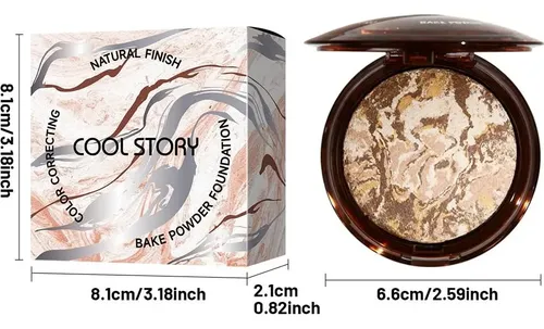 Base De Maquillaje Prensada Baked Powder Foundation 6#tan