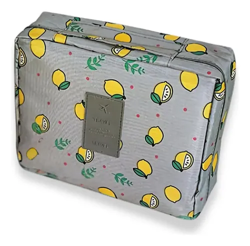 Neceser De Viaje Cosméticos gris Lookmy | Portacosmético Organizador Para Bolso Baño | Necessaire Lavable E Impermeable Para Valija Y Cartera Mujer | Organizador de maquillaje | Neceser Valija Regalo
