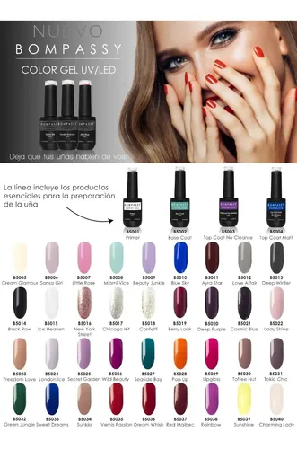 Bompassy Esmalte Semipermanente Gel Color Uv/led 15ml