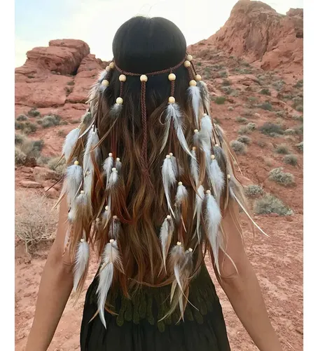 Diadema De Plumas Vip Fsfs Para Mujer, Extensiones De Cabell
