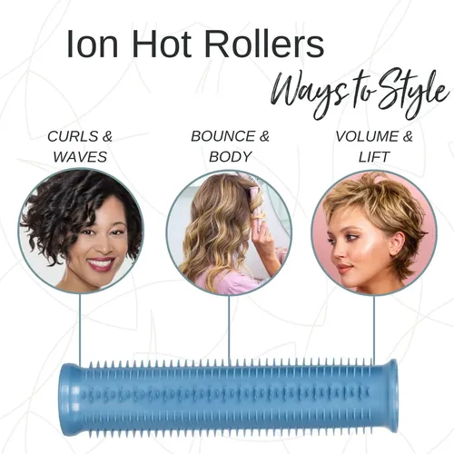 Calista Rulos Térmicos Para Cabello Corto 12 Piezas Rosa