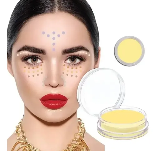 Tonalizador Corrector De Ojeras Alta Cobertura Mila Marzi Tono 2000p-06 Amarillo