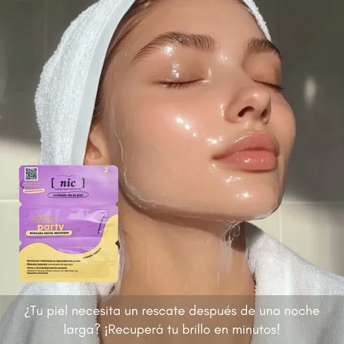 Kit X3 Mascara Facial Nic After Party Revitaliza Energizante