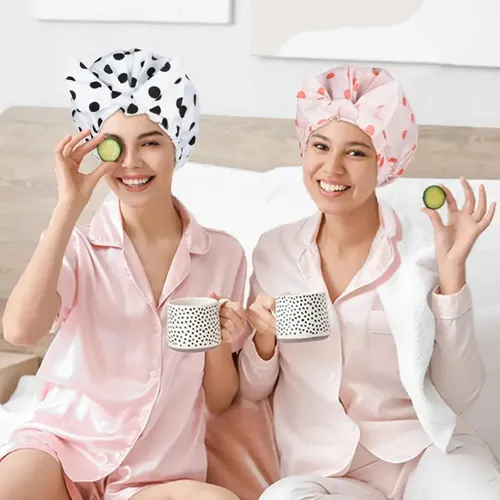 Mh 2 Pcs Gorros De Baño Ducha Impermeable Para Mujer Z Y