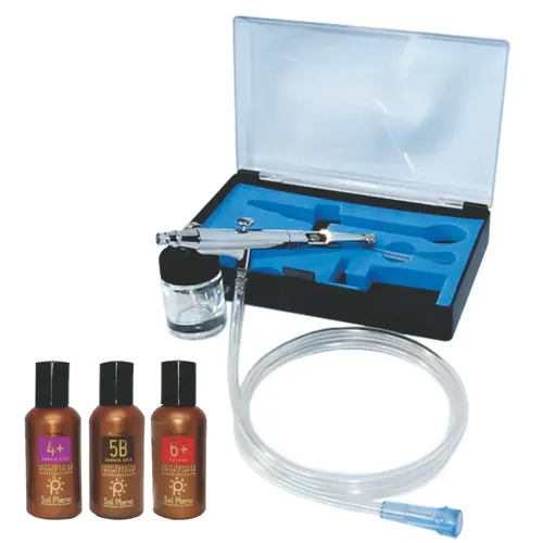 Equipo Auto Bronceante Profesional Con Lociones Sol Pleno