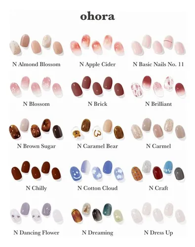 Tiras De Uñas De Gel Ohora Semi Curadas N Dreaming Con Acces