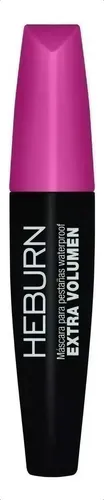 Máscara de pestañas Heburn Extra Volumen waterproof negro 14g