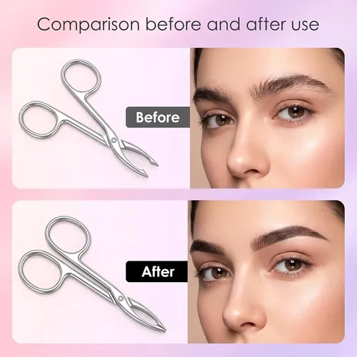 Pinzas Para Cejas Acero Inoxidable Precisión 2 Unidades