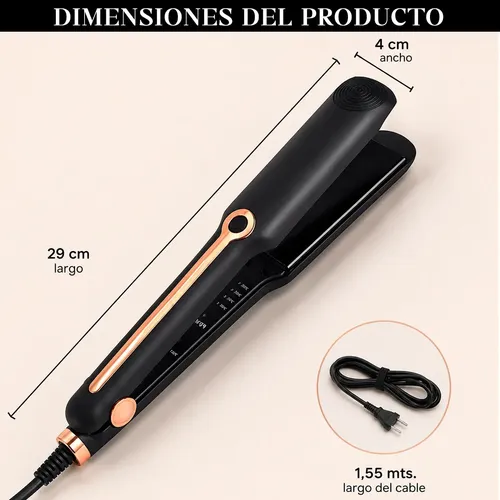 Planchita De Pelo Profesional Alisado Regulable Pro Ceramica