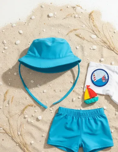 Gorro Infantil Tela Malla Bebe Niño Piluso Con Protección Uv Color Turquesa Talle 4