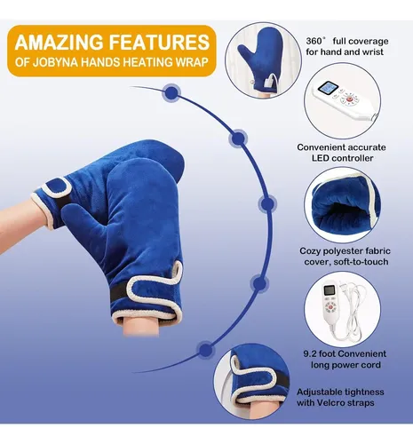 Guantes Calentados Jobyna Para Alivio De Artritis Y Dolor