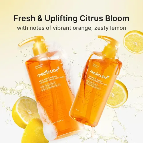 Jabón Corporal Iluminador Con Ácido Kójico Y Cúrcuma Medicube Refreshing Citrus Scent With Juicy Orange And Zesty Lemon