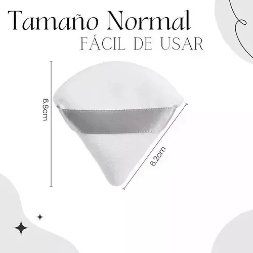 12 Esponja Facial Maquillaje Polvo Base Contorno Corrector