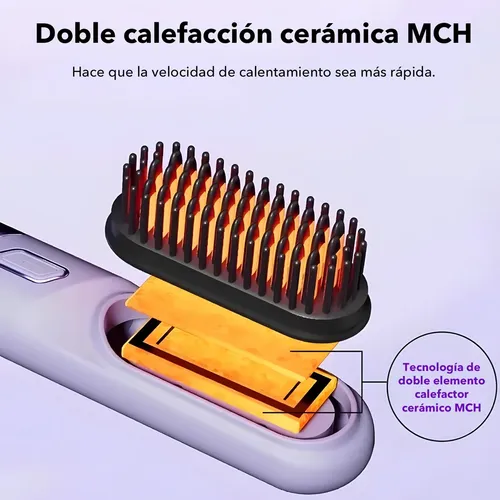 Cepillo Alisador Eléctrico Para Cabello
