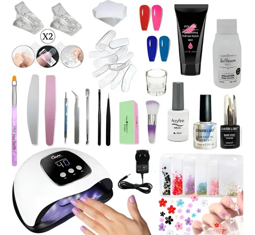 Kit Para Hacer Uñas En Gel Con Polygel Tips Capsulas Paso A