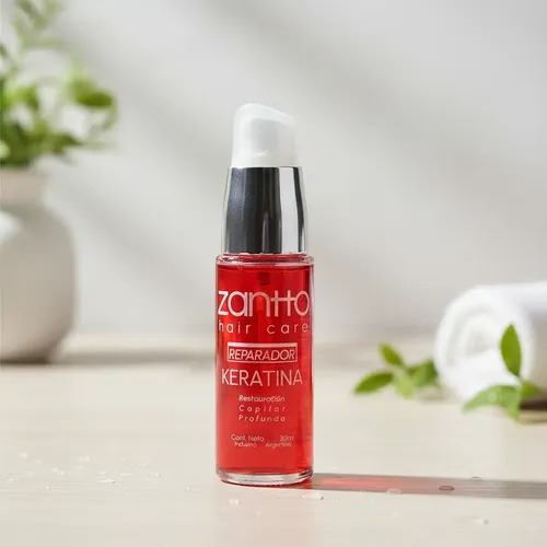 Kit Zantto Argán Nutrición Keratina Y Cristal Rearador 30 Ml
