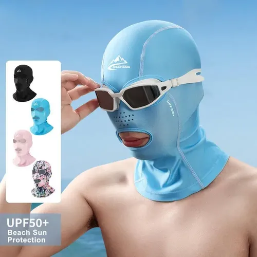 Gorro De Baño De Poliéster Con Protección Solar Y Elastano J