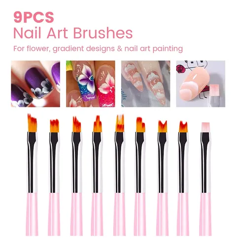 Gazeplus Set 42 Brochas Nail Art Y Herramientas