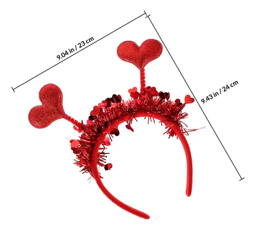 Diadema En Forma De Corazón Para El Día De San Valentín Con