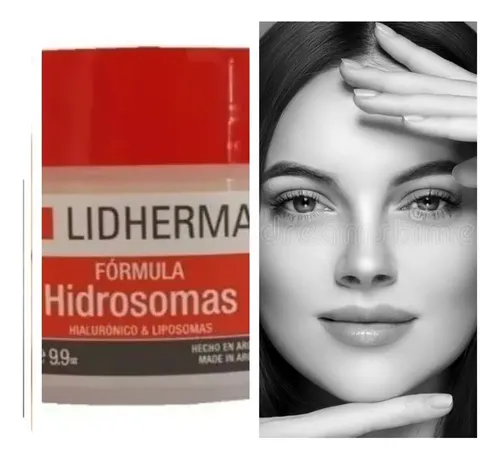 Crema Hidratante Facial Lidherma Ácido Hialurónico 280mL para Todo Tipo de Piel