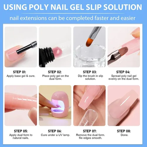 Set De Solución Deslizante Para Polygel Hilemon (4 Oz)