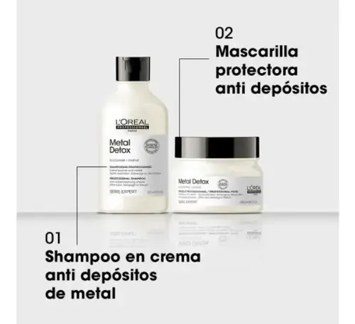 L´Oréal metal detox serie expert shampoo 300ml mascara 250ml
