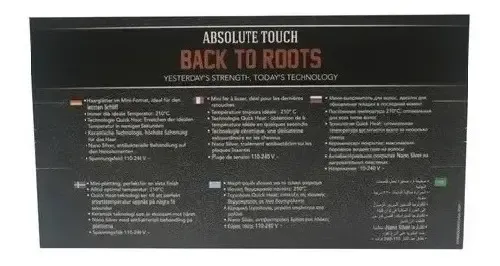 Planchita de pelo mini GA.MA Italy GBS Absolute Touch Mini negra
