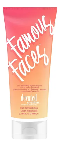 Loción Facial Bronceadora Devoted Creations Famous Faces 100