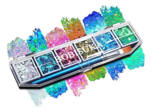 Paleta De Glitter Multicolor De 6 Tonos Bobisuka Stbs064_01