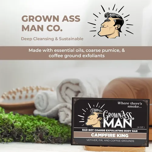Barra Corporal Grown Ass Man Co. Campfire King (grueso)