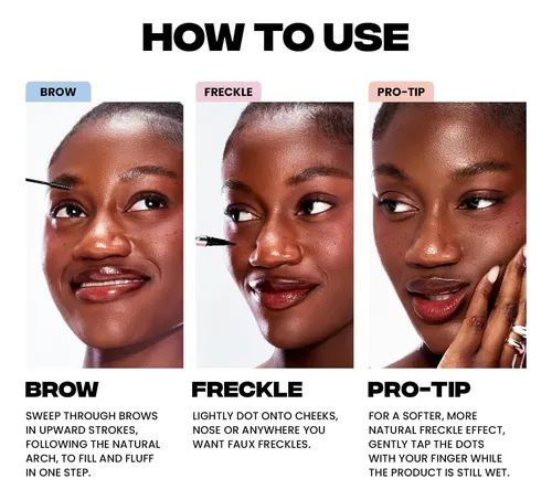 Gel Para Cejas Y Pecas Rubio Resistente Al Agua 2 En 1