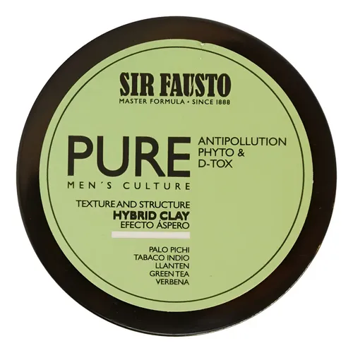 Sir Fausto Pure Hybrid Clay Cera Detox Efecto Áspero 100ml